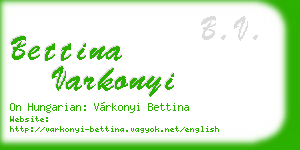 bettina varkonyi business card
